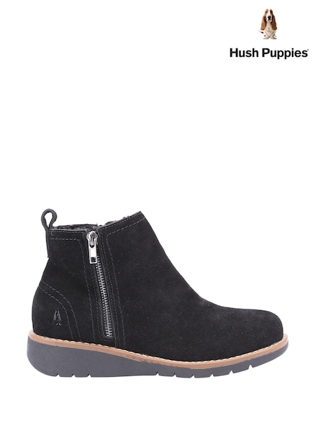 Hush Puppies Libby Ankle Black Boots (F75521) | £95