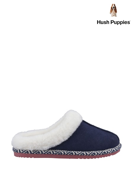 Hush Puppies Blue Amara Slippers (F75527) | £46
