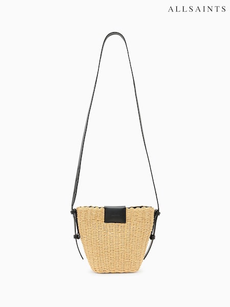 AllSaints Cream Ebro Paper Cross-Body Bag (F75568) | £119