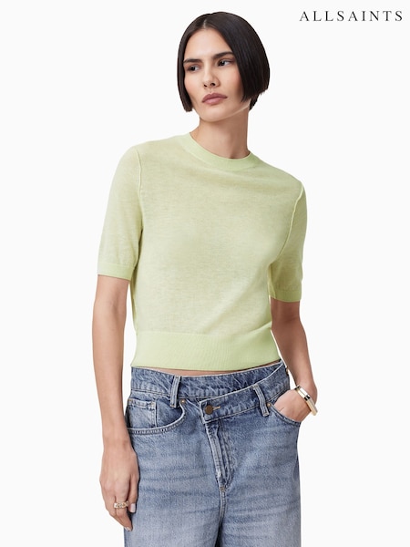 AllSaints Green Elsie T-Shirt (F75570) | £109