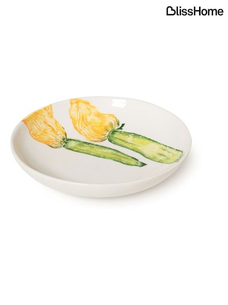 BlissHome Green Insalata Supper Bowl Courgette Flower (F75683) | £50