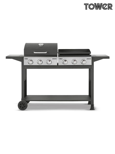 Tower Black Goucho Six Burner Gas BBQ (F75726) | £500