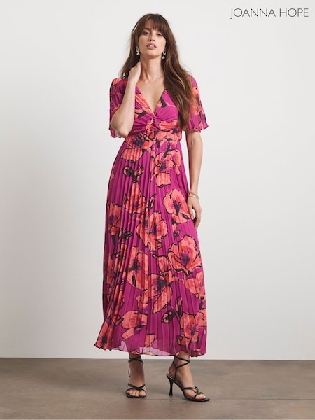 Joanna Hope Pleated Empire Black Dress (F75729) | £105