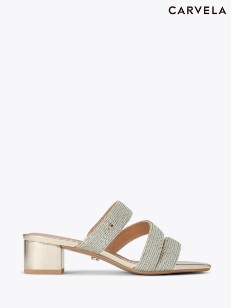 Carvela Gala Block Mule Jewel Sandals (F76073) | £139