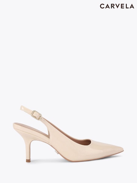Carvela Spirit Sling Cream Shoes (F76088) | £129
