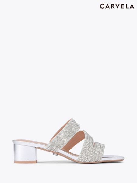 Carvela Gala Block Mule Jewel Sandals (F76103) | £149