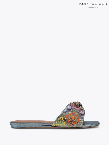 Kurt Geiger London Kensington Flat Jewel Sandals (F76111) | £159