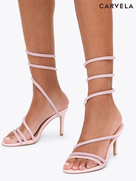 Carvela Pink Spiral 80 Sandals (F76118) | £139