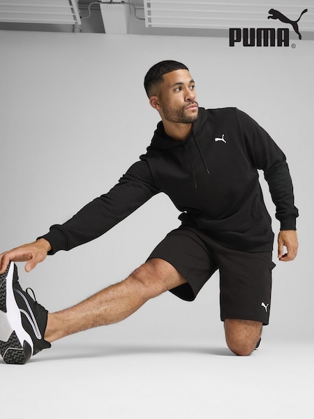 Puma Black Mens Tad Essentials French Terry Hoodie (F76517) | £40