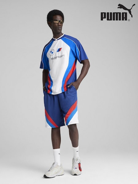 Puma Blue Mens BMW M Motorsport Lifestyle Jersey (F76580) | £55