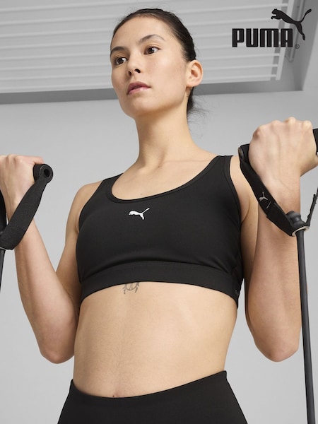 Puma Black Womens 4Keeps Cloudspun Bra (F76584) | £35