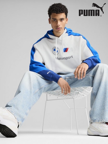 Puma Blue Mens BMW M Motorsport Lifestyle Hoodie (F76585) | £95