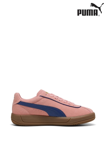 Puma Pink Womens Club Klassika Suede Sneakers (F76615) | £65