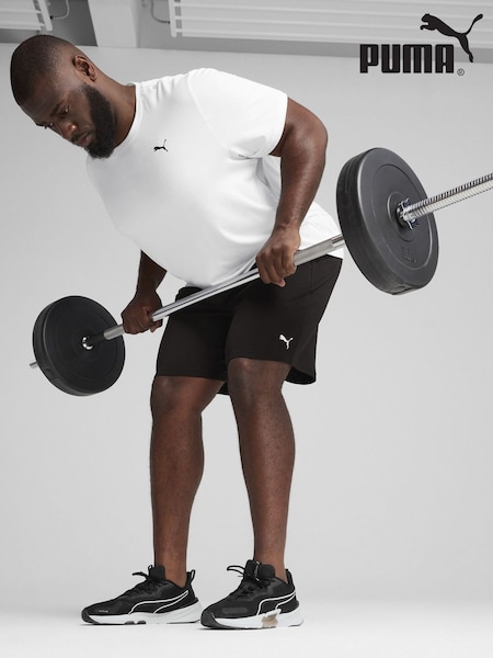 Puma White Mens Tad Essentials Solid Cat T-Shirt (F76616) | £18