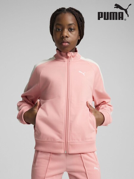 Puma Pink Boys T7 ALWAYS ON Track Jacket (F76618) | £45