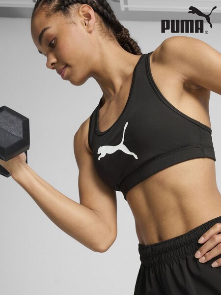 Puma Black Womens 4KEEPS Bra (F76631) | £25