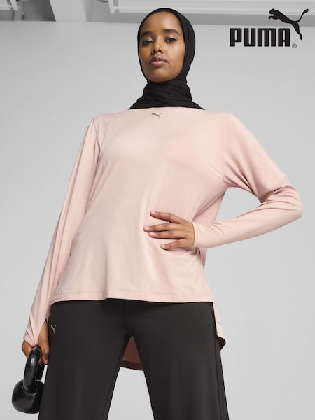 Puma Pink Womens Oversized MODEST T-Shirt (F76634) | £40