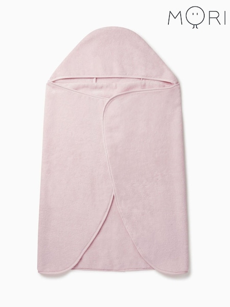 MORI Pink Cotton Super Soft Kids Hooded Towel (F76664) | £30