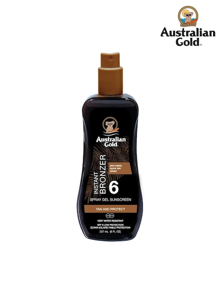 Australian Gold SPF 6 Instant Bronzer Spray Gel Suncream 237ml (F76845) | £16