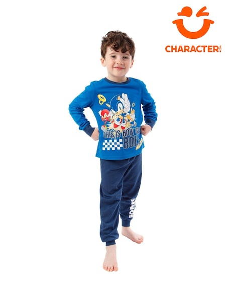 Character Blue Sonic The Hedgehog Pyjamas (F76858) | £19