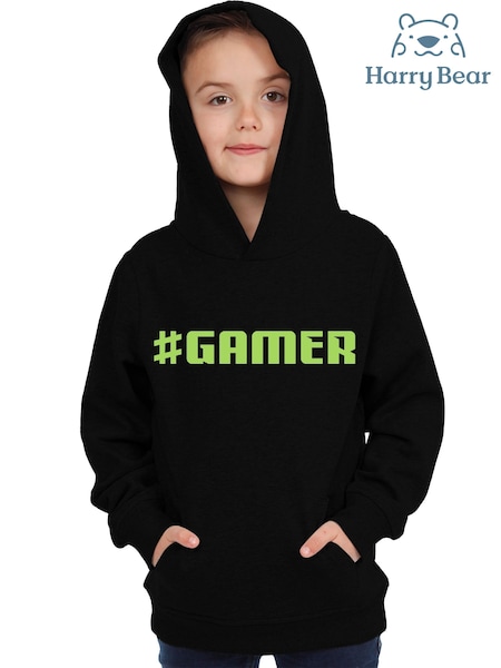Harry Bear Black Gaming Hoodie (F76863) | £15