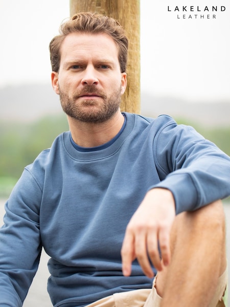 Lakeland Clothing Blue Lindale 100% Cotton Sweatshirt (F76877) | £50