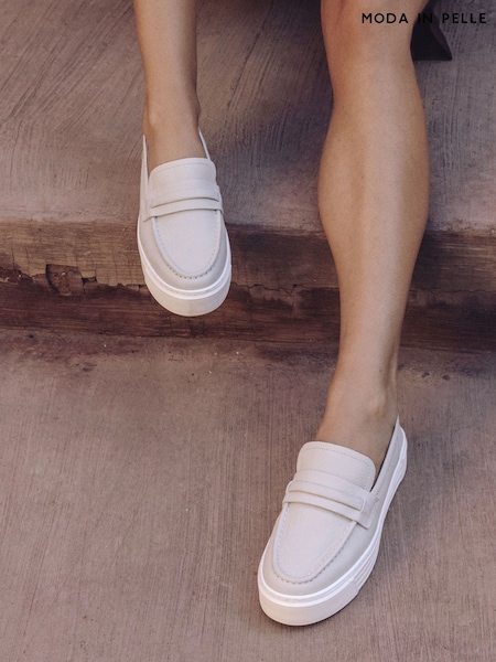 Moda in Pelle Shoon Grey Elmo Sporty Style Hybrid Loafers (F76907) | £109