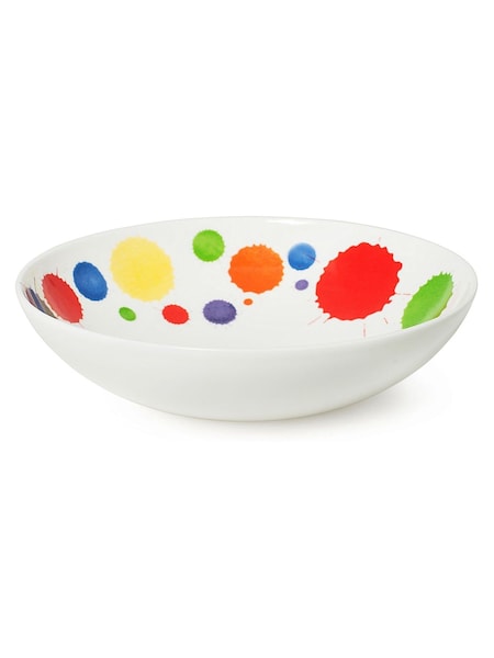 Pure Prue Set of 2 Mixed Inky Splats Supper Bowls (F77013) | £40