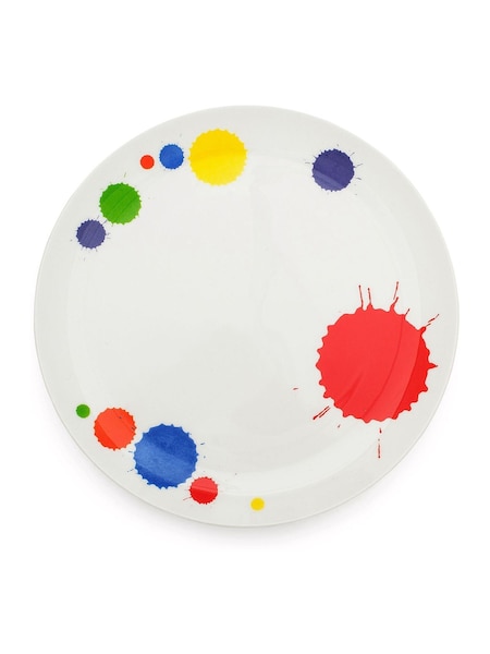 Pure Prue Set of 2 Mixed Inky Splats Dinner Plates Plates (F77014) | £50