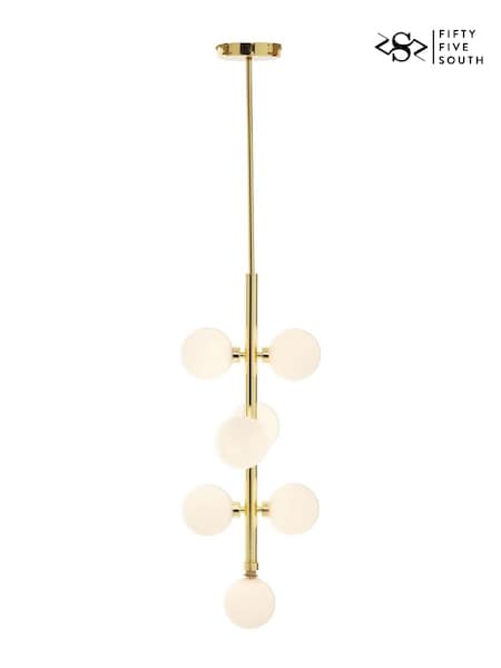 Fifty Five South Gold Trieste 7 Bulb Pendant Ceiling Light (F77050) | £165