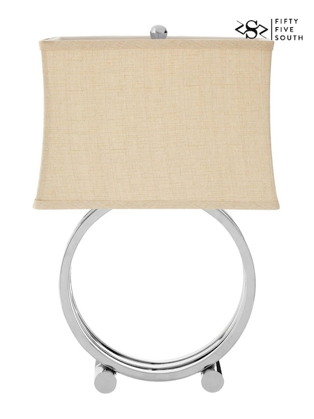 Fifty Five South Silver Circlet Table Lamp (F77053) | £140