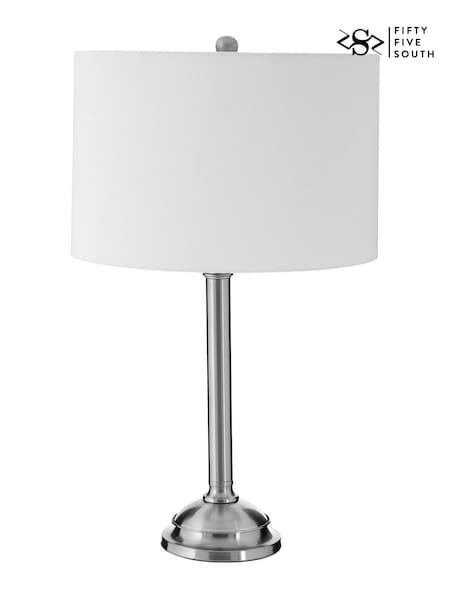 Fifty Five South Silver Portobello Table Lamp (F77054) | £135