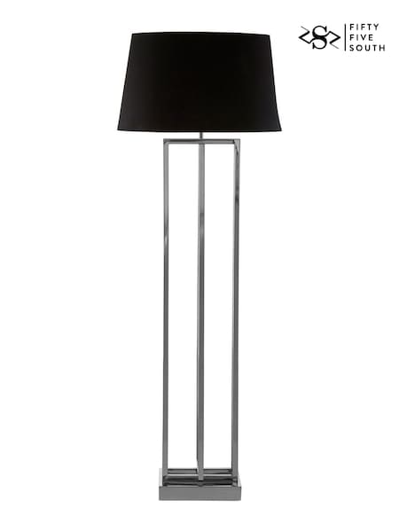 Fifty Five South Nickel Skye Rectangular Floor Lamp (F77057) | £590
