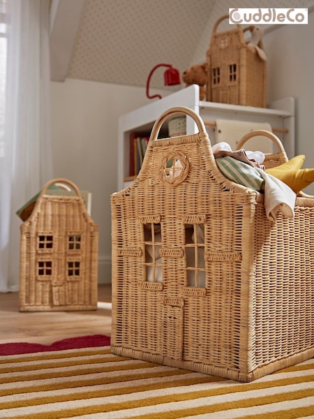 Cuddleco Set of 3 Rattan Dutch House Storage Baskets (F77284) | £99