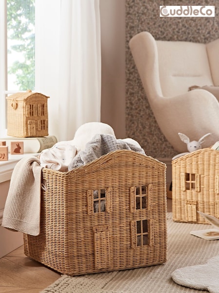 Cuddleco Set of 3 Rattan Country Cottage Storage Baskets (F77289) | £79