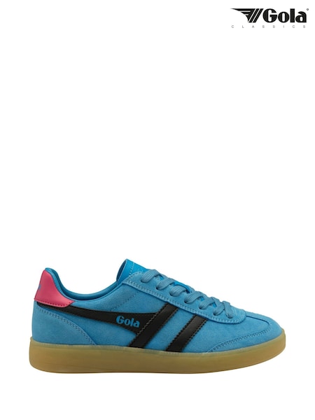 Gola Blue Ladies Viper Suede Lace-Up Trainers (F77342) | £85