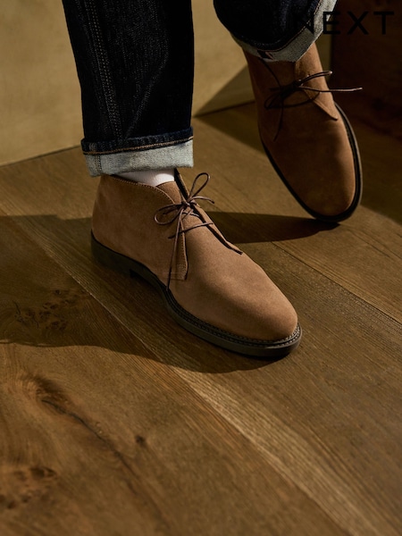 Stone Smart Suede Chukka Boots (F77459) | £56
