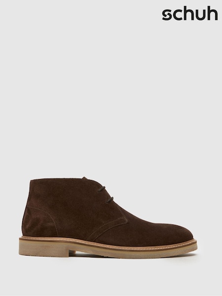 Schuh Dace Suede Chukka Brown Shoes (F77500) | £75