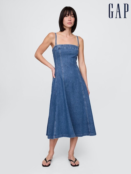 Gap Blue Denim Midi Dress (F77618) | £85