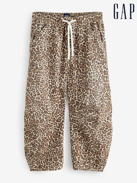 Gap Brown Leopard Print Easy High Waisted Horseshoe Jeans (F77621) | £60