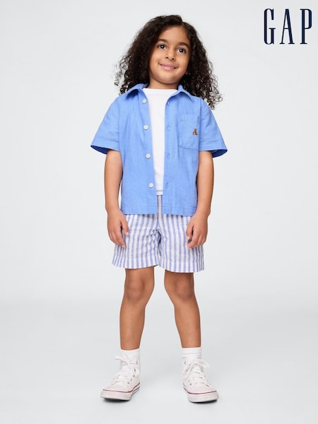 Gap Blue Linen-Cotton Cabana Set (6mths-5yrs) (F77631) | £35