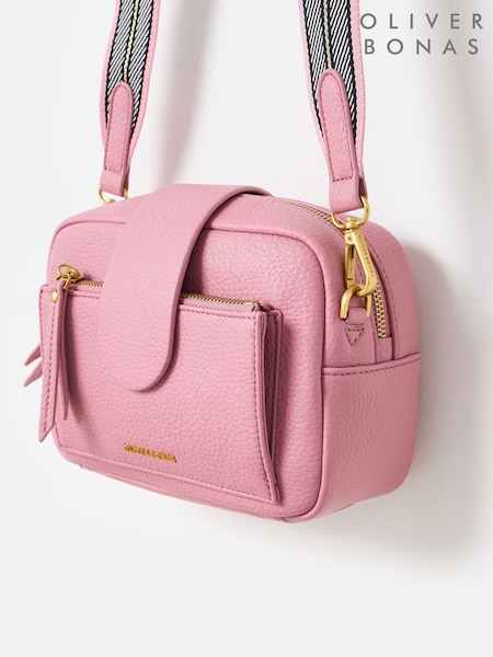 Oliver Bonas Pink Charlee Dusty Crossbody Bag (F77665) | £52
