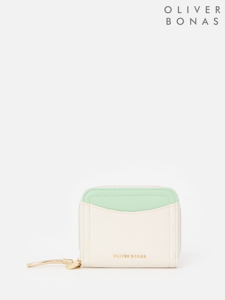 Oliver Bonas Cream Lola Zip Around Purse (F77694) | £26