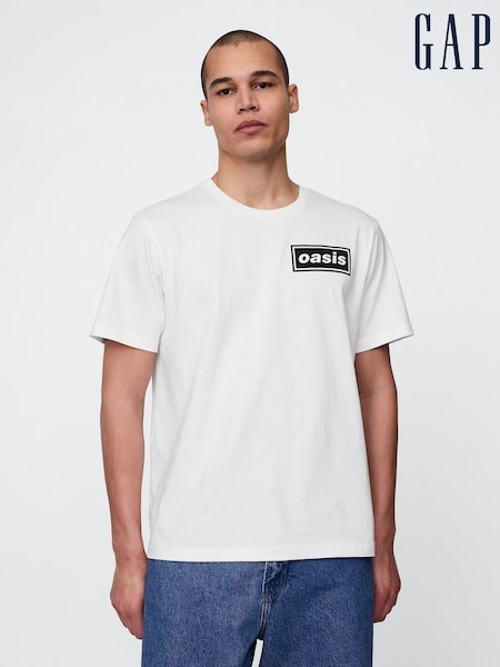 Gap White Oasis Graphic T-Shirt (F77761) | £40