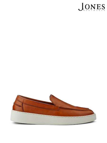 Jones Bootmaker Blue Quade Smart Leather Slip-On Shoes (F77783) | £99