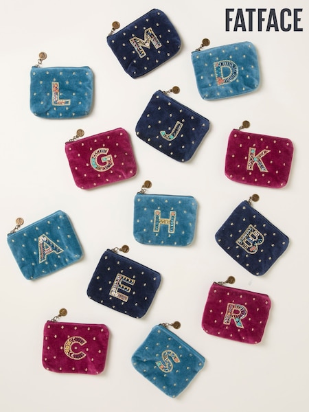 FatFace Multi Alphabet Embroidered Coin Purse (F77808) | £12.50