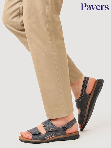 Pavers Blue Gents Casual Sandals (F77903) | £30