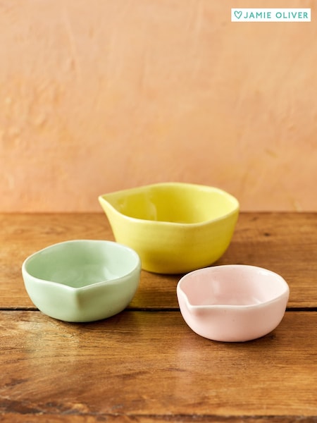Jamie Oliver Set of 3 Big Love Nesting Pinch-Me Pots (F78068) | £25