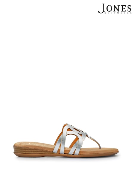 Jones Bootmaker Guava Leather Toe-Post Sandals (F78387) | £59