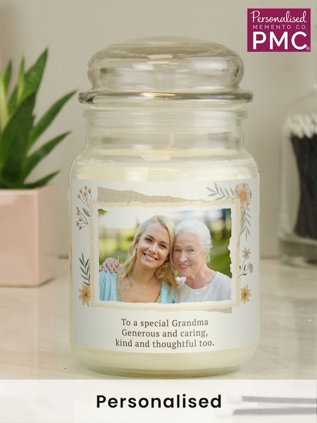 Personalised Photo Upload Large Candle Jar by PMC (F78466) | £20